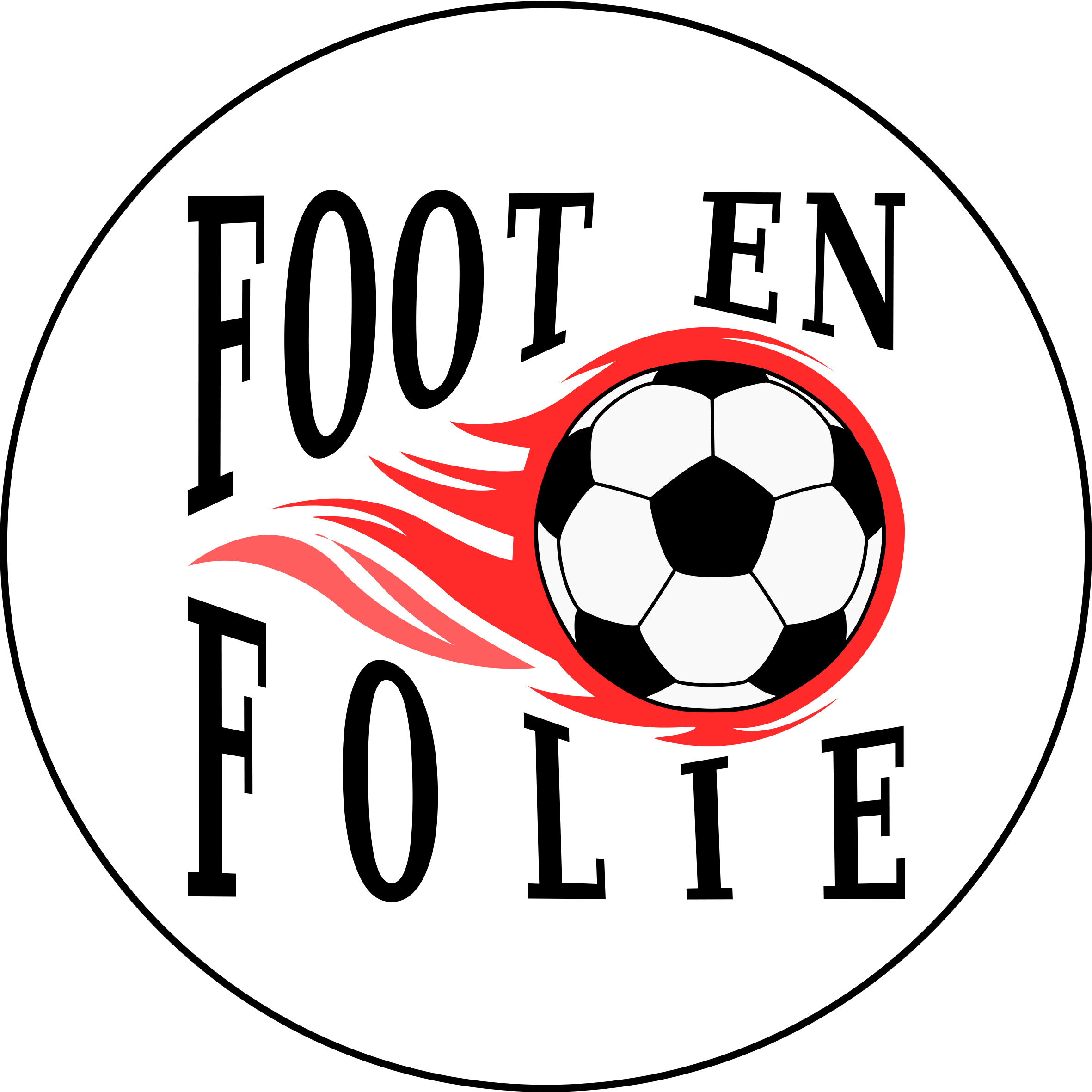 Icone logo Foot en Folie